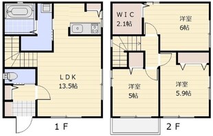 差間戸建て Aの物件間取画像